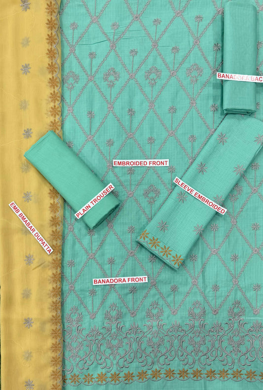 crimson 3 pc Embroidery Suit