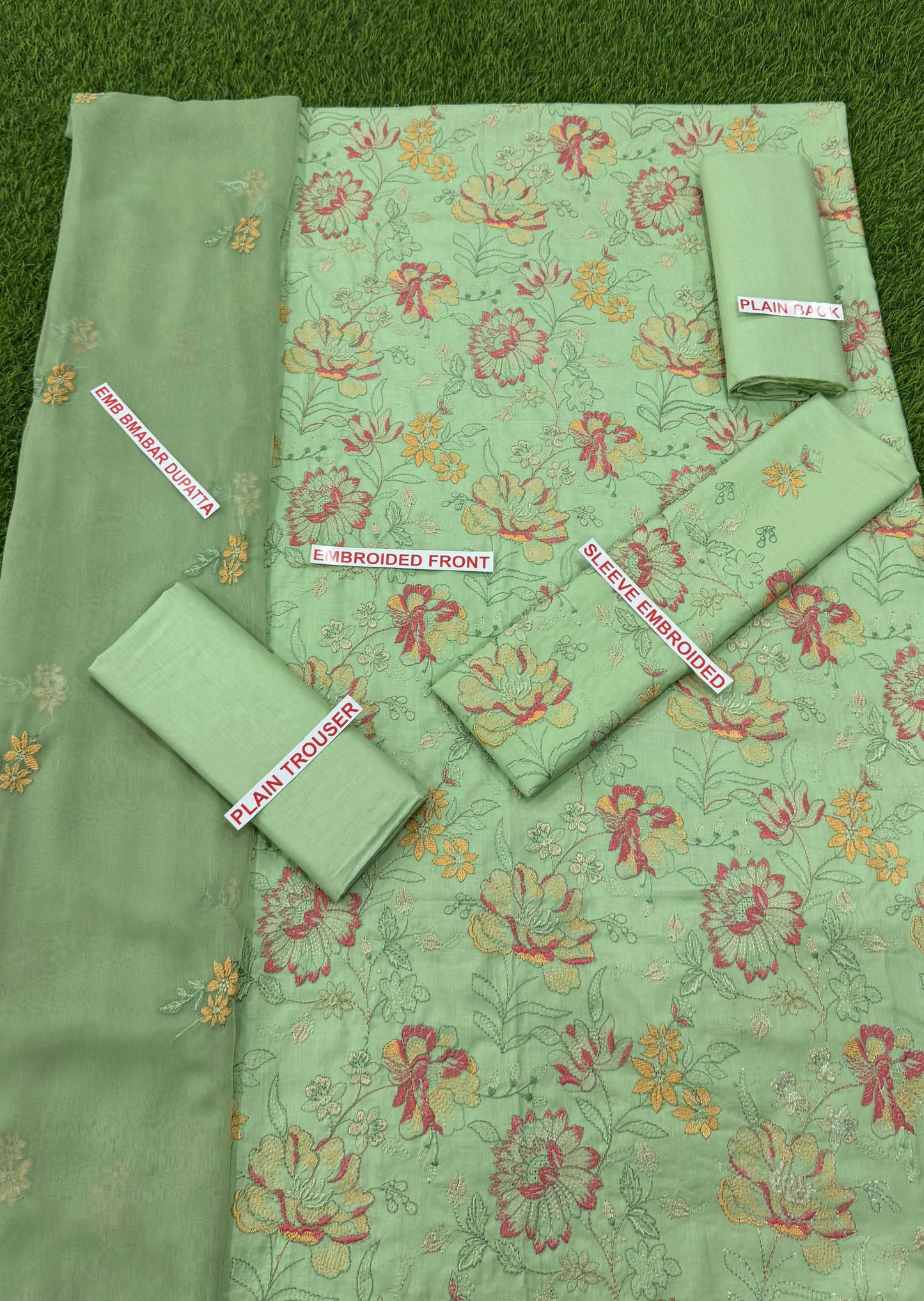 Bareeze 3 Pc Embroidery Suit