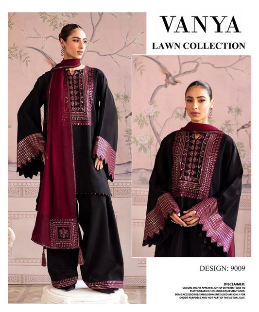 Vanya 3pc Lawn Embroidery Suit