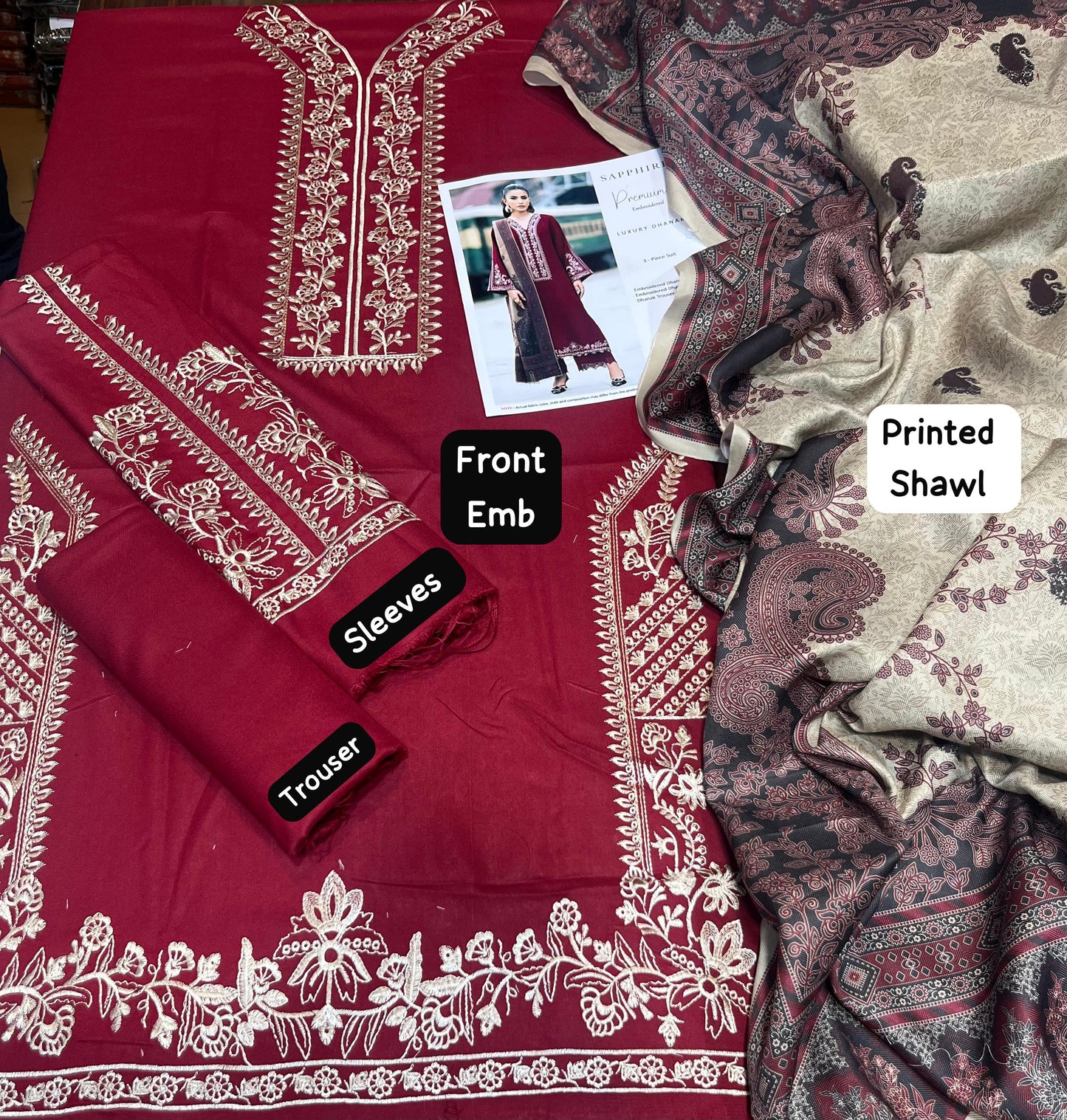 sapphire 3 pc dhanak master copy