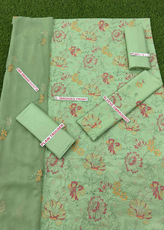Bareeze 3 Pc Embroidery Suit